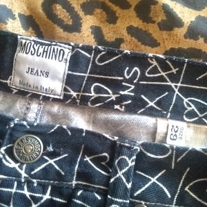 Authentic MOSCHINO X🖤 Jeans Black Denim RARE XO